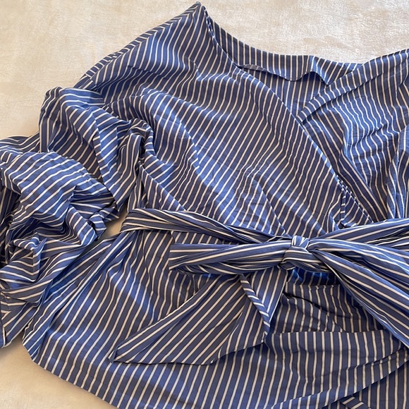 Unique blue wrap top - two ways to wear! - Picture 2 of 7